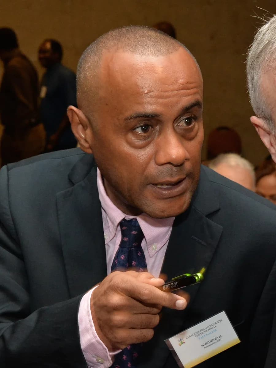 Errol Nuissier, expert de justice, lors d'un colloque sur l'expertise pénale